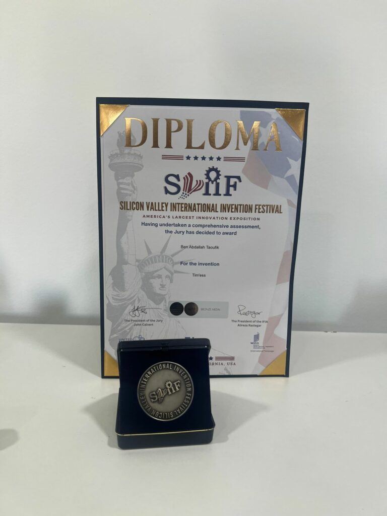 Médaille de bronze – Silicon Valley International Invention Festival (États-Unis, août 2025)